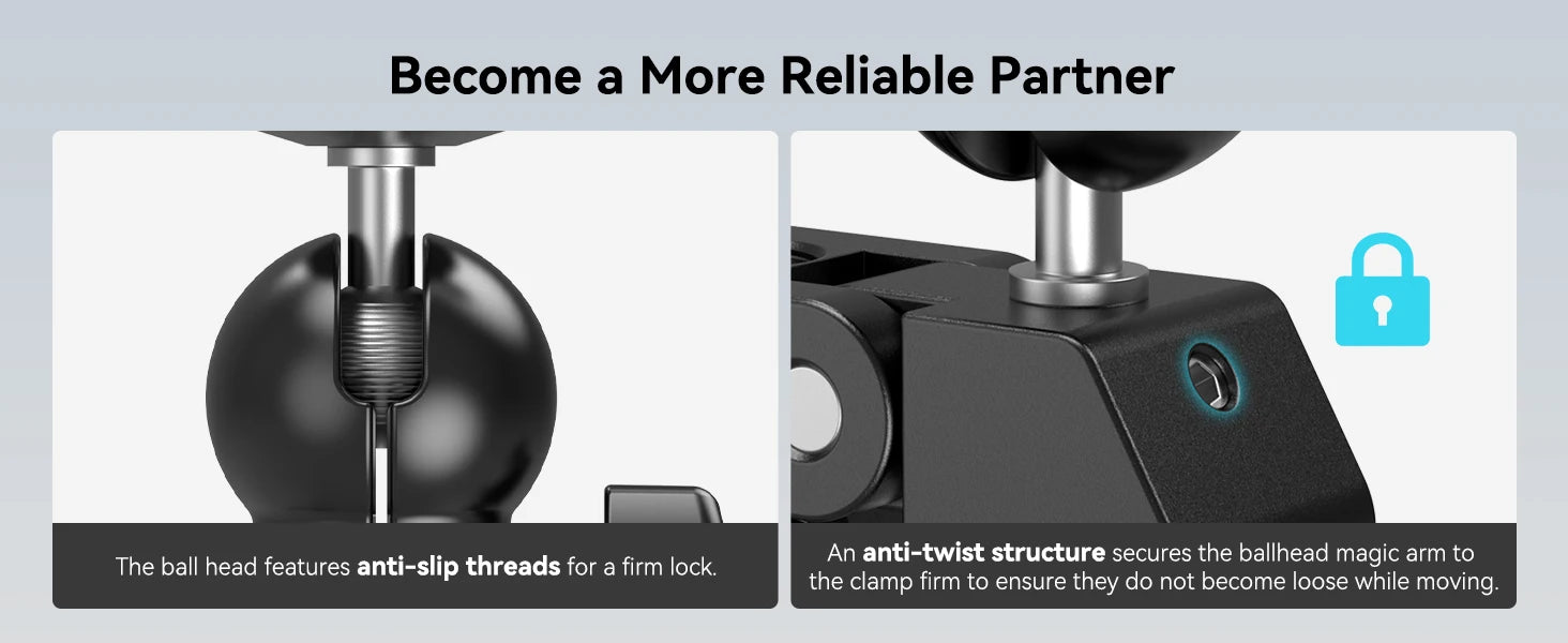 SmallRig Crab-Shaped Clamp Kit with Ballhead Magic Arm