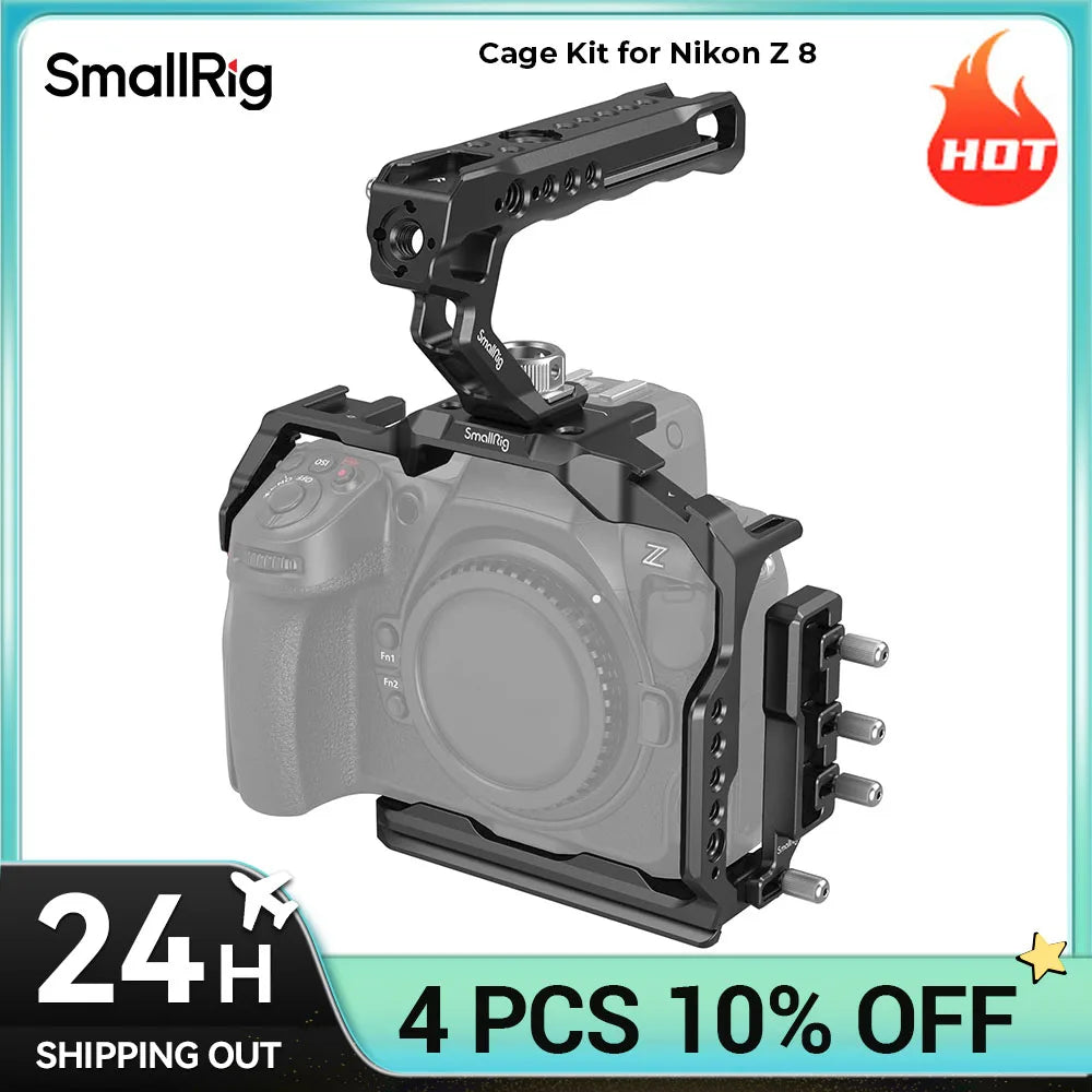 SMALLRIG Z8 Cage Kit for Nikon Z8 with Top Handle and Cable Clamp - 3941