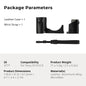 SmallRig ZV-E10 II Camera Case Leather Case Kit for Sony ZV-E10 II with Genuine Leather Wrist Strap Black and Brown Color 4777