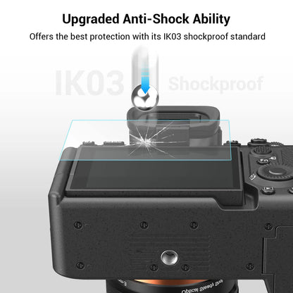 SmallRig Screen Protector for Sony Alpha 7CR/ Alpha 7C II/Alpha 6700 / ZV-E1 / Alpha 7 IV, 0.4mm Ultra-Thin Tempered Glass 2pcs