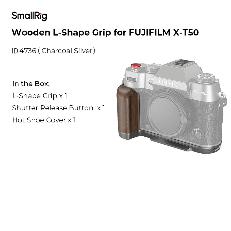 SmallRig Wooden L-Shape Grip for FUJIFILM X-T50