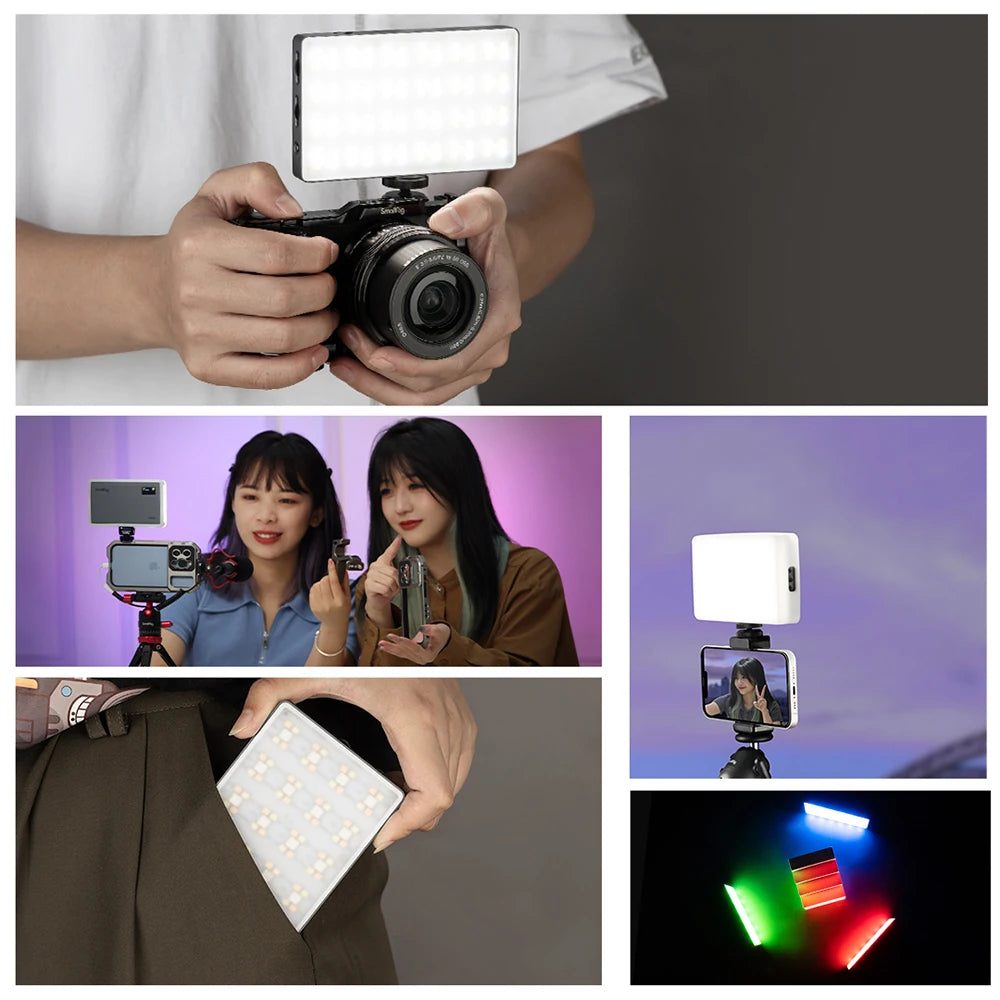 SmallRig RM120 Super Long-Battery-Life RGB Video Light Portable  All-in-One