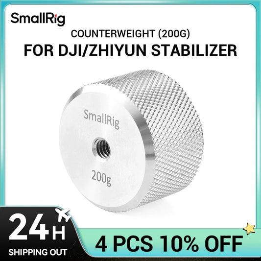 SmallRig Removable Counterweight 50g/100g/200g Balancing Moment for DJI RS 2/RSC 2/RS 3/RS 3 Pro Gimbal Handheld Stabilizer 2284