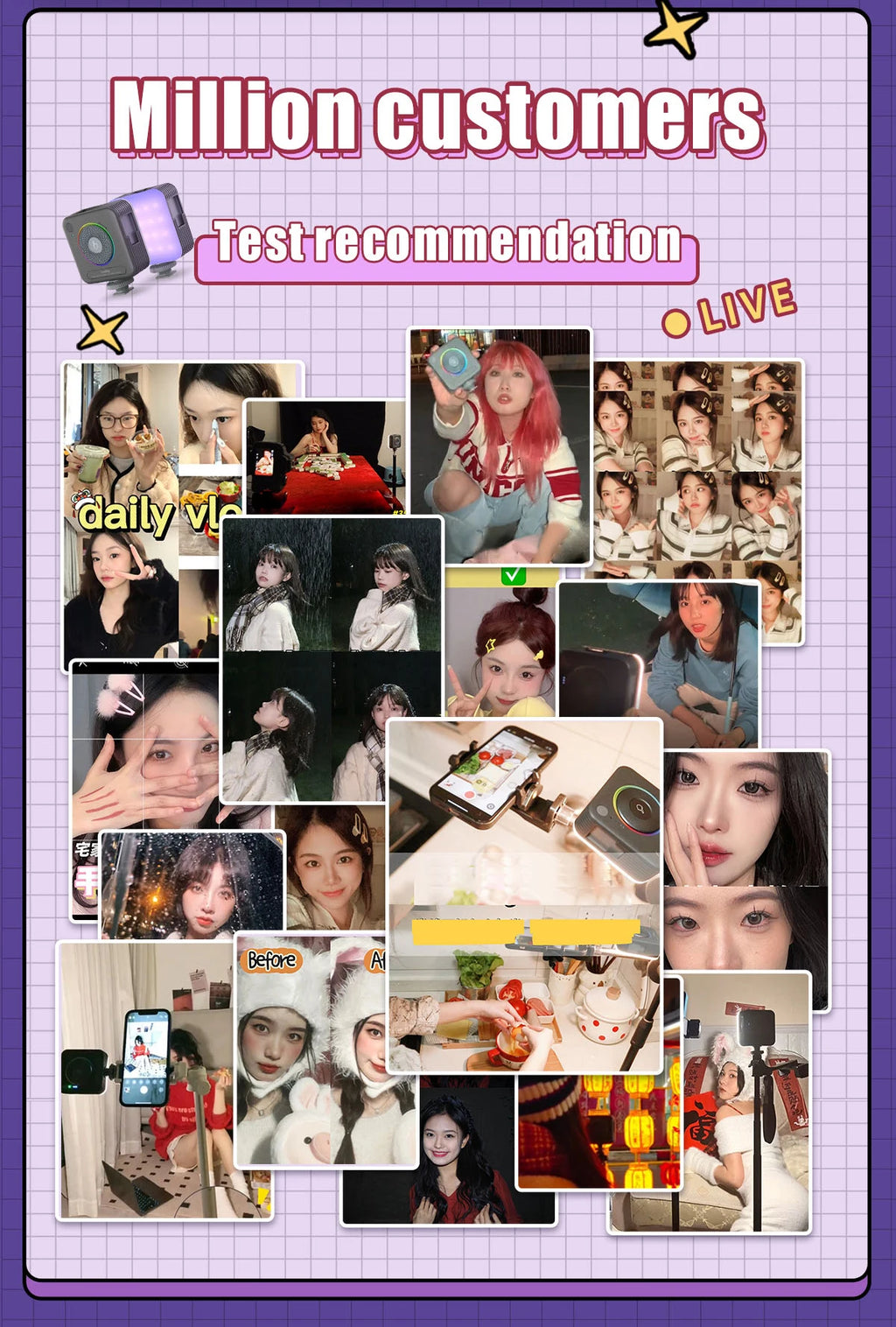 SmallRig RM120 Super Long-Battery-Life RGB Video Light Portable  All-in-One