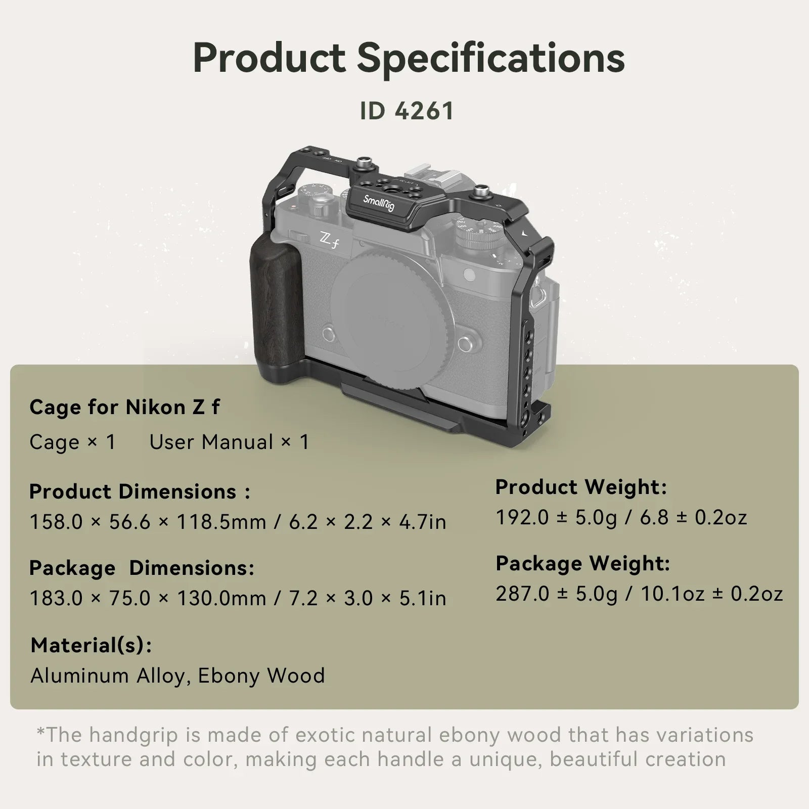 SmallRig Z f L-Shape Grip Handle for Nikon Zf for Arca Type