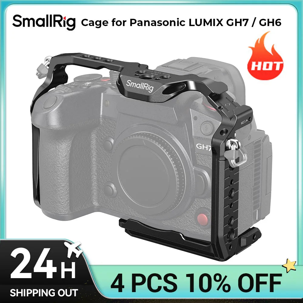 SmallRig HawkLock Quick Release Cage for Panasonic LUMIX GH7 / GH6