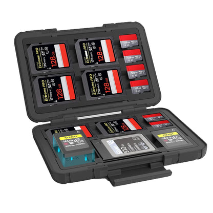 SMALLRIG SD Card Holder Memory Card Holder Case 15 Slots, Water-Resistant for SD Card, Micro SD Card, XQD Card - 3192