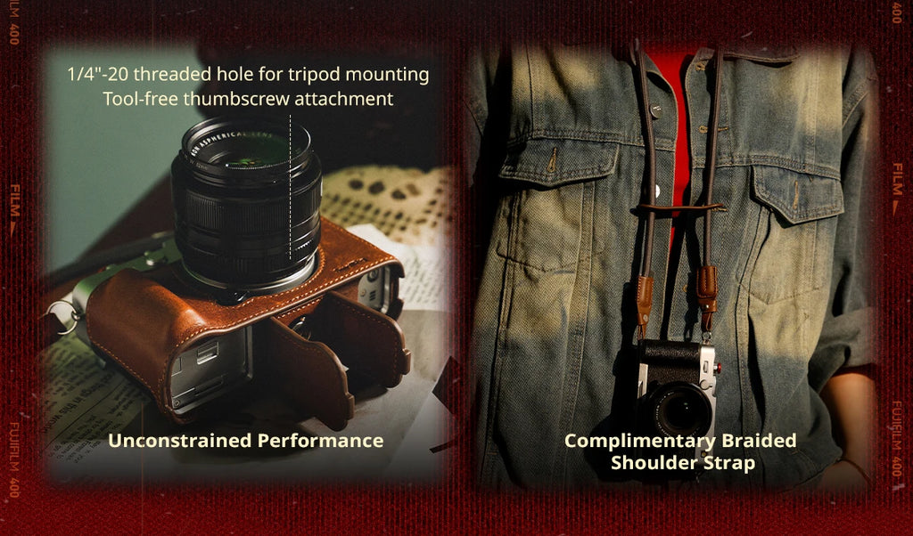 SmallRig Half Case Fujifilm X-E5 with Leather Strap