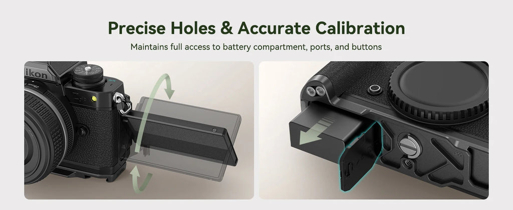 SmallRig Z fc Handgrip L-Shape Grip Holder for Nikon Z fc Camera, Retro-Style Side Handle with 1/4"-20 Threaded Hole, Cold Shoe