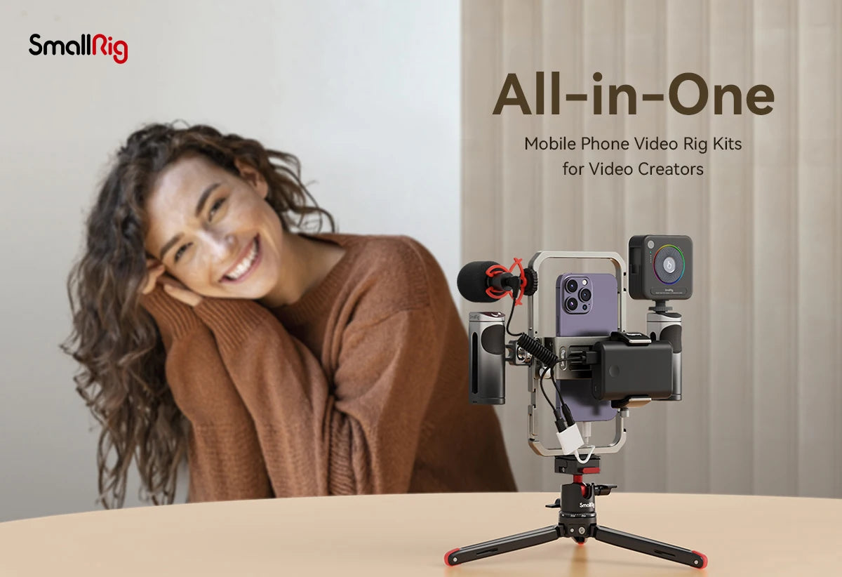 SmallRig All-in-One Video Kit Ultra /Pro/Basic/ Classic Kit for Phone Photography Universal Phone Cage Kit