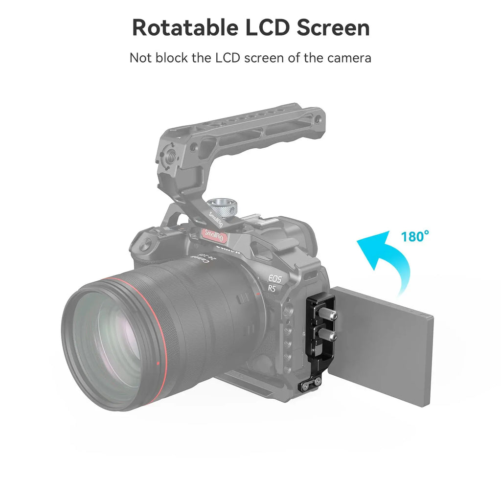 SmallRig  USB-C Cable Clamp for Canon R5 / R6 / R5 C Cage 2982/3464 and R6 Mark II Camera Cage 4159 - 2981B