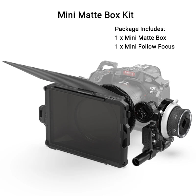 SmallRig Professional Mini Accessory Kit Include Mini Matte Box And Mini Follow Focu