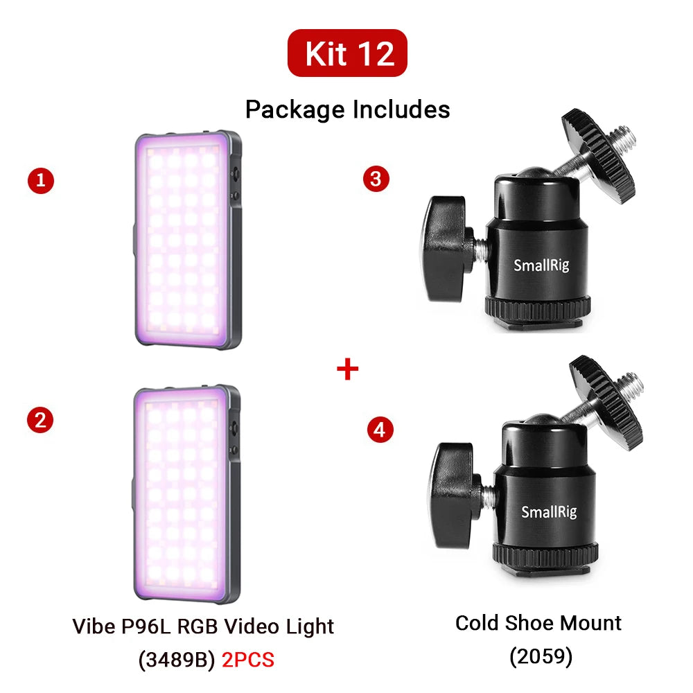 SmallRig P96L RGB Video Light, Portable LED Camera Light