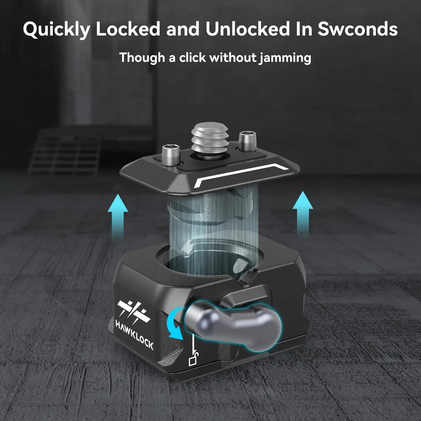 SmallRig Drop-in HawkLock Universal Mini Quick Release Clamp and Plate QR Plate Tripod Mount Adapter