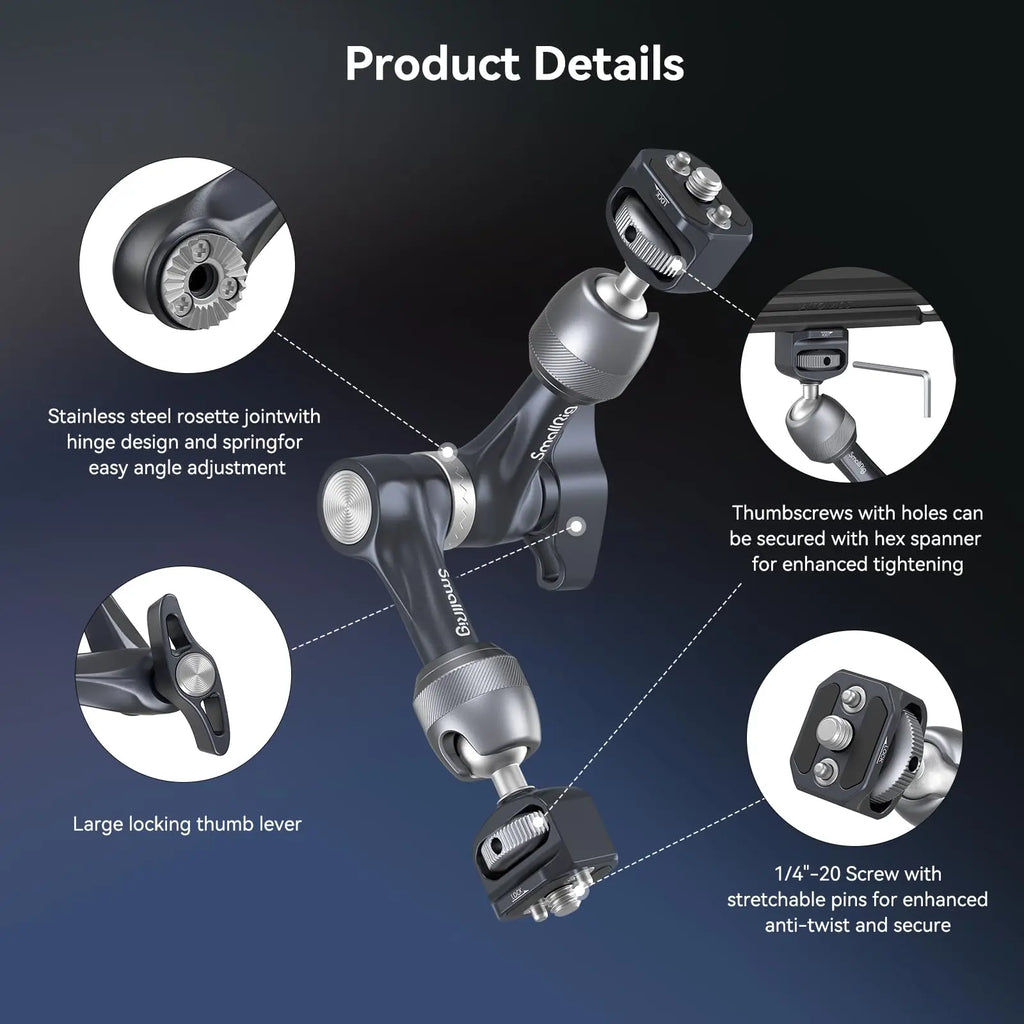 SmallRig 7" Magic Arm with Rosette Gear