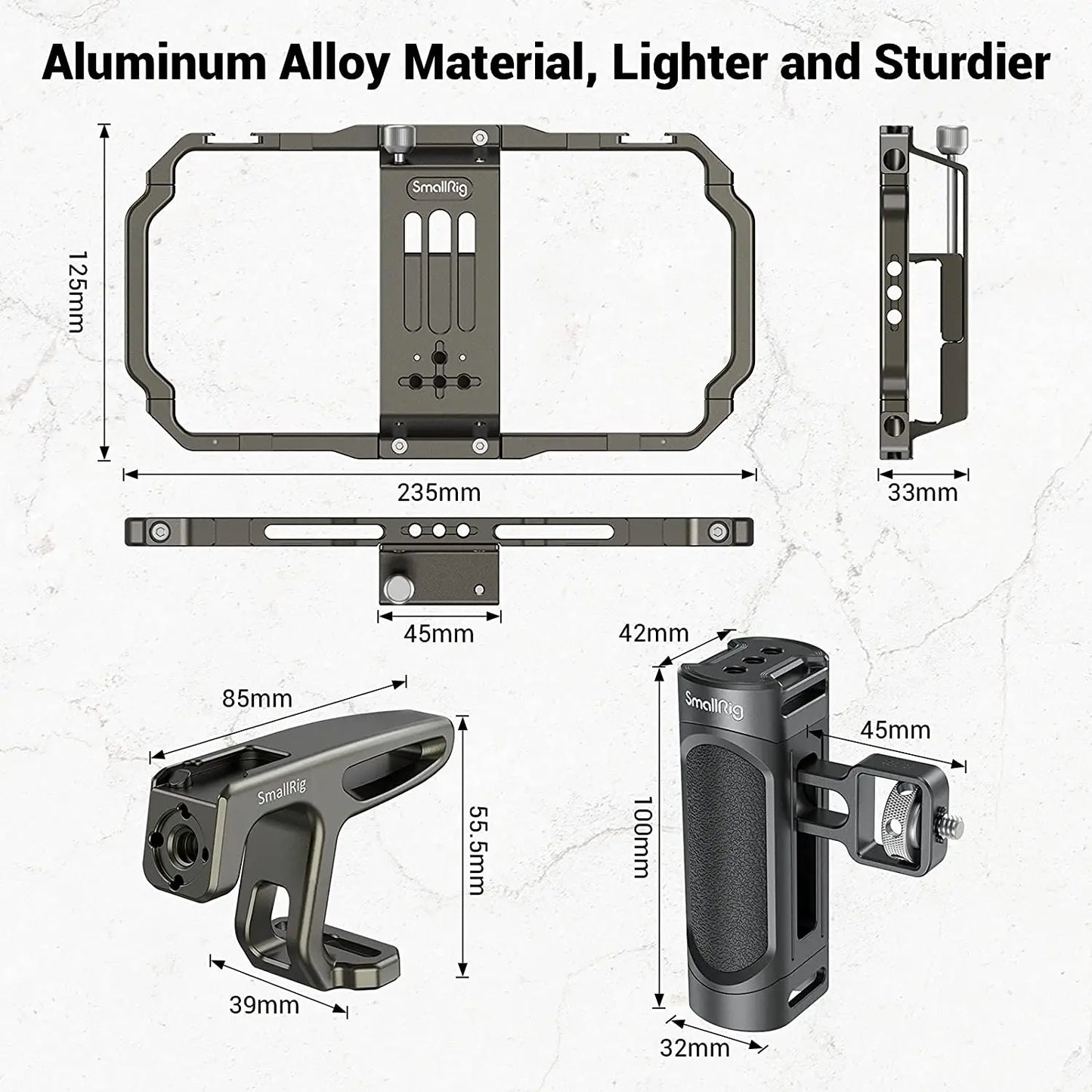 SmallRig Cage for iPhone & Universal Single Handle Handgrip