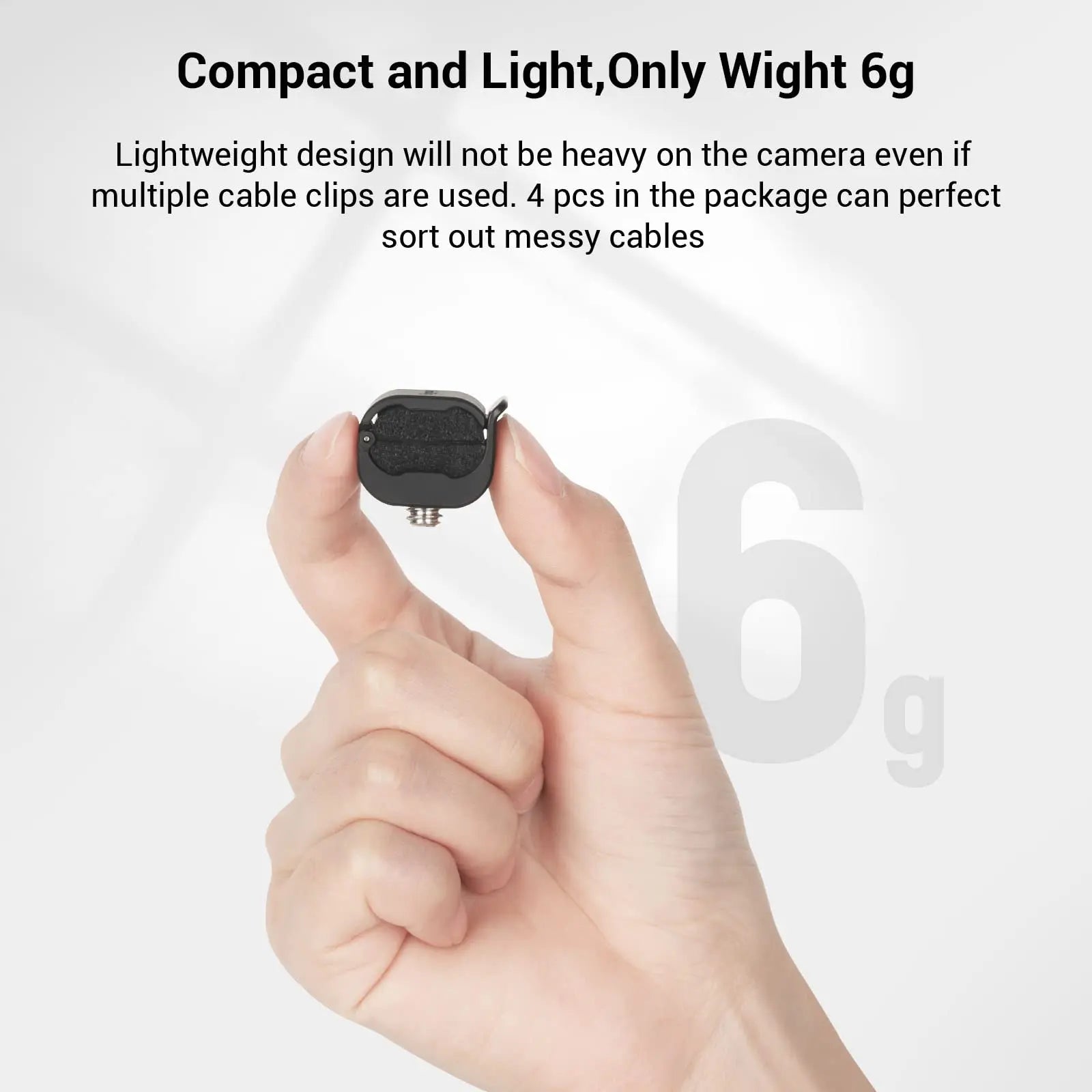SmallRig 4PCS Camera Cable Clamp Compatible & USB Type-C Φ2-7mm Cables Quick Unlock Compact and light 3685