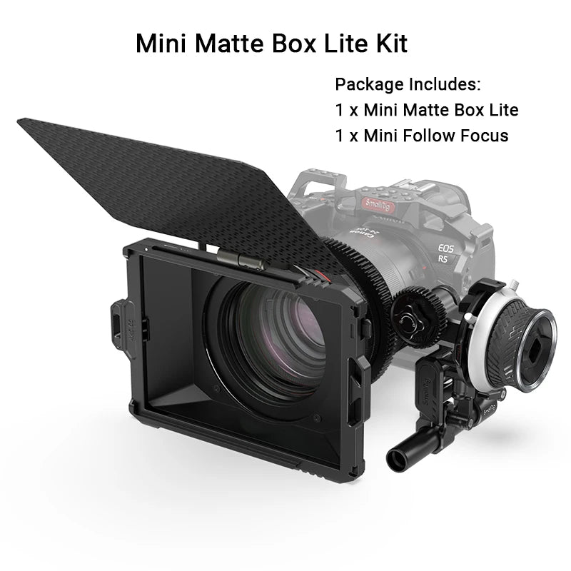 SmallRig Professional Mini Accessory Kit Include Mini Matte Box And Mini Follow Focu