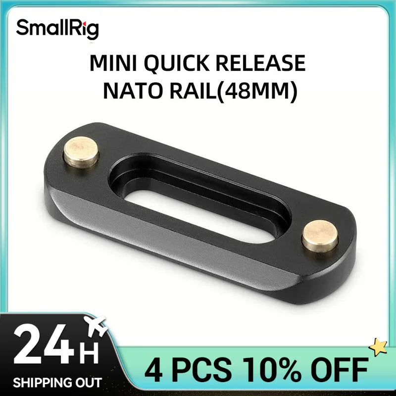 SmallRig DSLR Camera Rig Mini Quick Release NATO Rail (48mm) For Nato Handle EVF mount attach 2172B