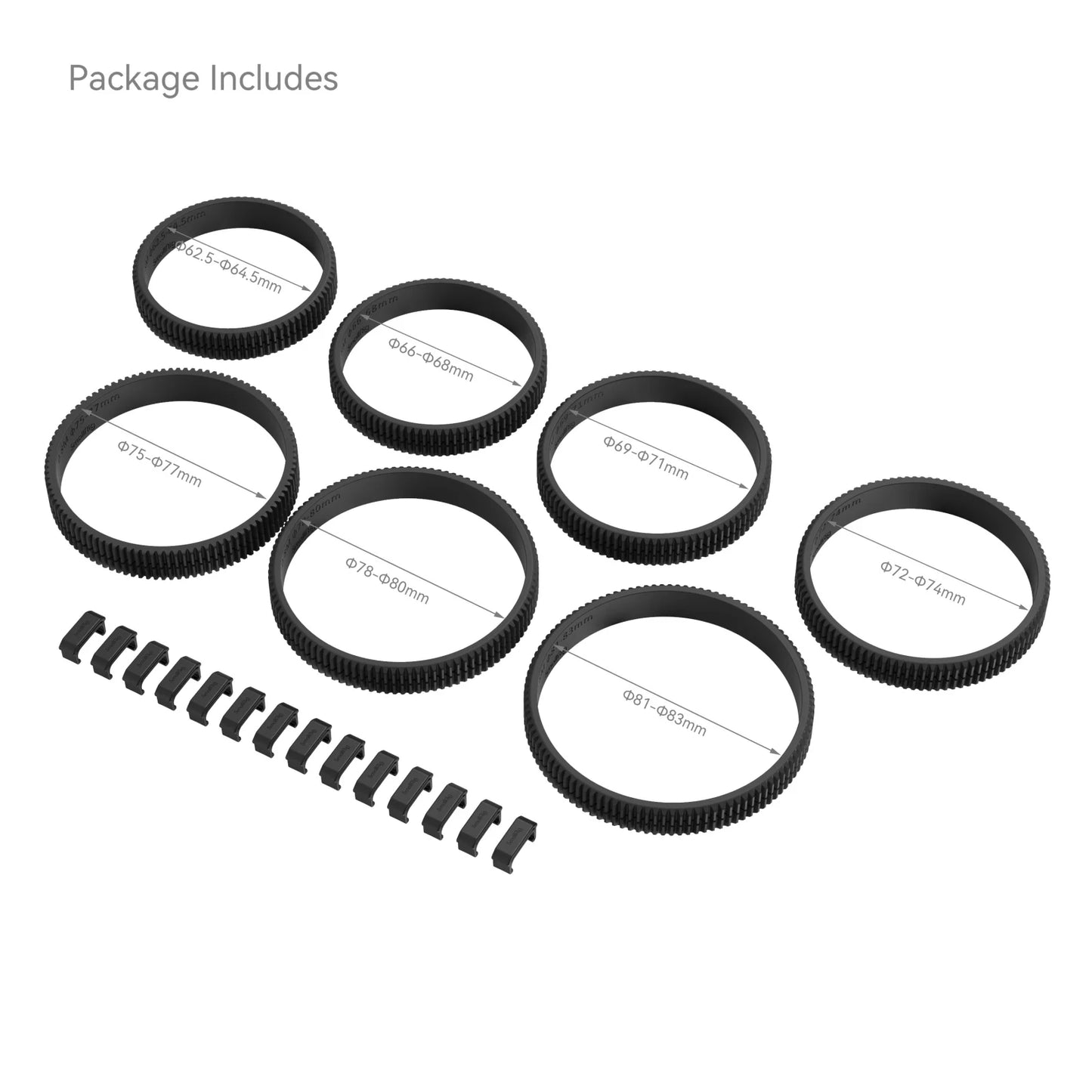 SmallRig Φ62.5-Φ64.5 Seamless Focus Gear Ring 3291