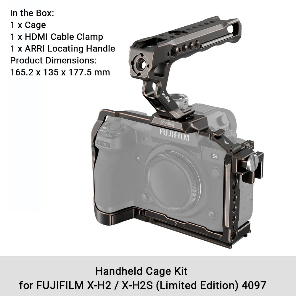 SmallRig Multifunctional Cage for FUJIFILM X-H2S with FT-XH / VG-XH Battery Grip