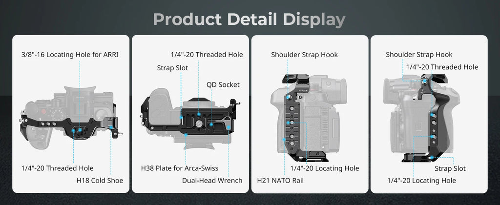 SmallRig HawkLock Quick Release Cage for Panasonic LUMIX GH7 / GH6