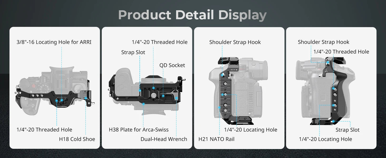 SmallRig HawkLock Quick Release Cage for Panasonic LUMIX GH7 / GH6