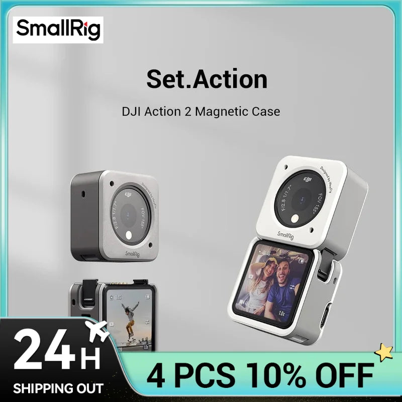 SmallRig Case For DJI Action 2 Magnetic Anti-scratch Anti-drop Anti-slip Insulation Formfitting Suits multiple Scenes 3627