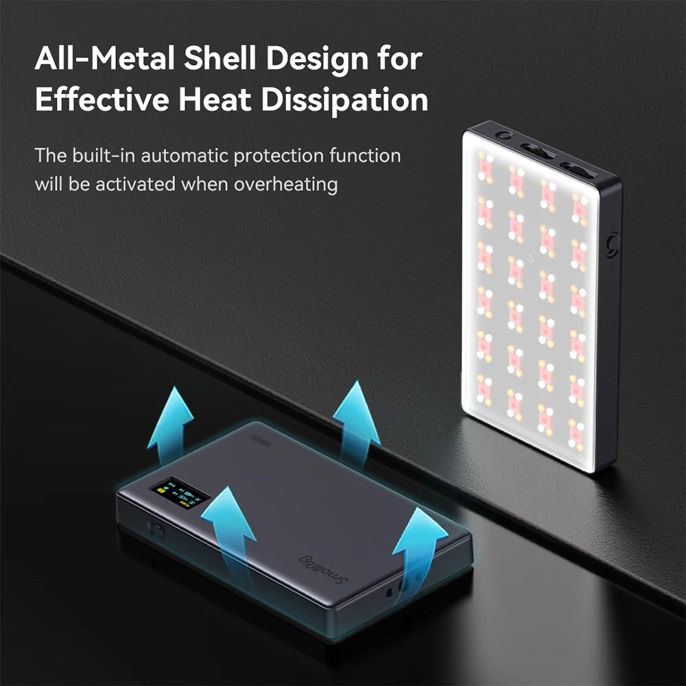 SmallRig RM120 Super Long-Battery-Life RGB Video Light Portable  All-in-One