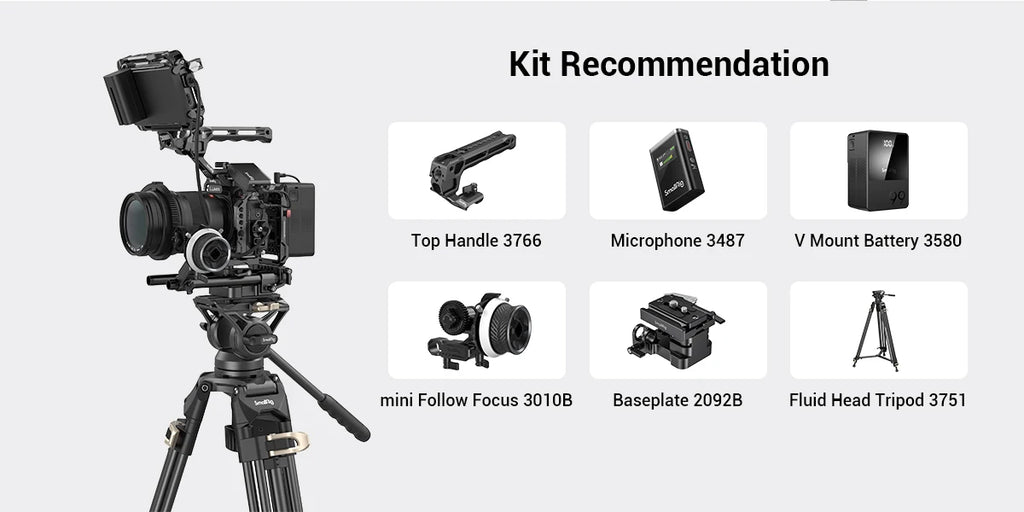 SmallRig Cage for Panasonic LUMIX S5 II Full Cage Kit with NATO Rails Cold Shoe Mounts Arca-Swiss Quick-Release Plate