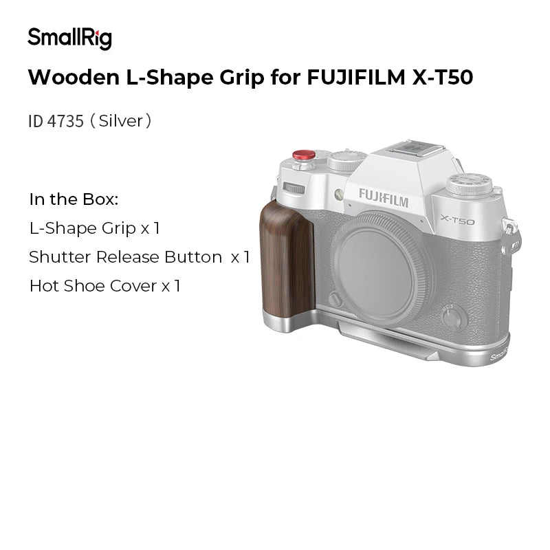 SmallRig Wooden L-Shape Grip for FUJIFILM X-T50