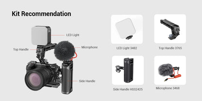 SmallRig Z 30 Cage for Nikon Z 30,Aluminum Alloy Cage with Cold Shoe Mount for Microphone and LED Light for Vlogging 3858