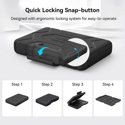 SMALLRIG SD Card Holder Memory Card Holder Case 15 Slots, Water-Resistant for SD Card, Micro SD Card, XQD Card - 3192