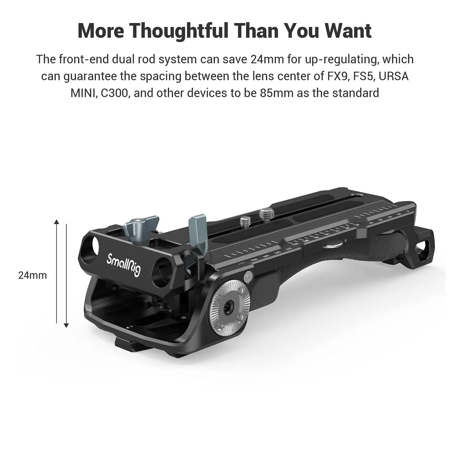 SMALLRIG Quick Release Shoulder Plate for Sony VCT-14 Tripod Adapter with Rosettes Built-in Flat Wrench Shoulder Pad Pro 2837B