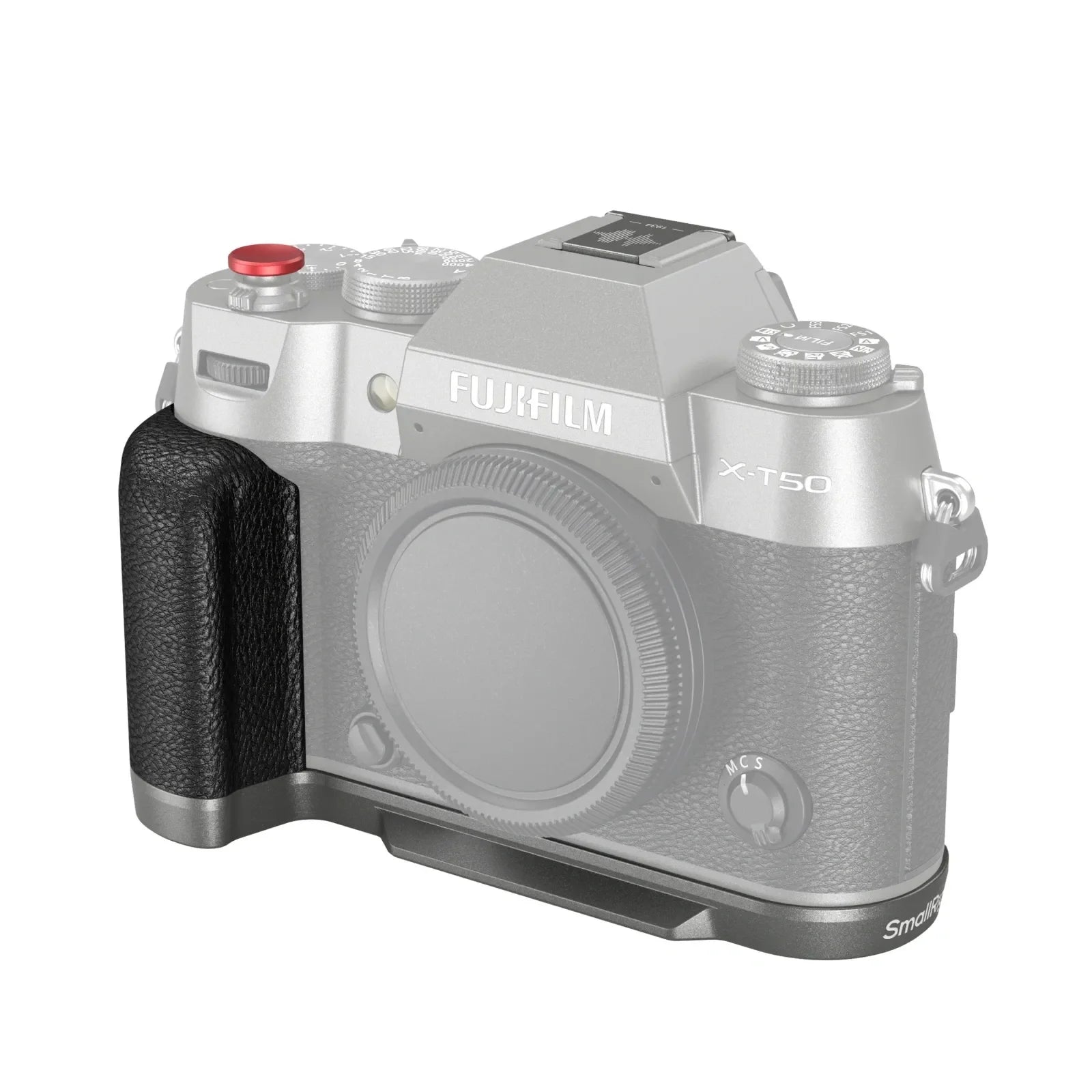 Empuñadura en forma de L de silicona SmallRig para FUJIFILM X-T50 3 colores Elija placa base de liberación rápida Arca-Swiss incorporada, con botón de obturador