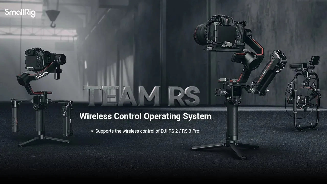 SmallRig Wireless Control Dual Handgrip for DJI RS 2 / RS 3 Pro /RS 4 / RS 4 Pro Free Controls Stabilizer Quick-Release Handgrip