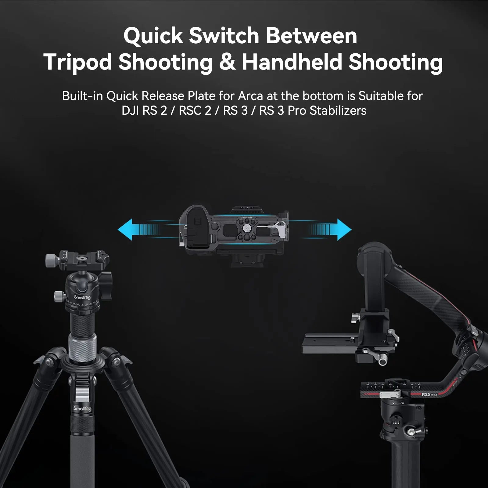 SmallRig Cage for Panasonic LUMIX S5 II Full Cage Kit with NATO Rails Cold Shoe Mounts Arca-Swiss Quick-Release Plate