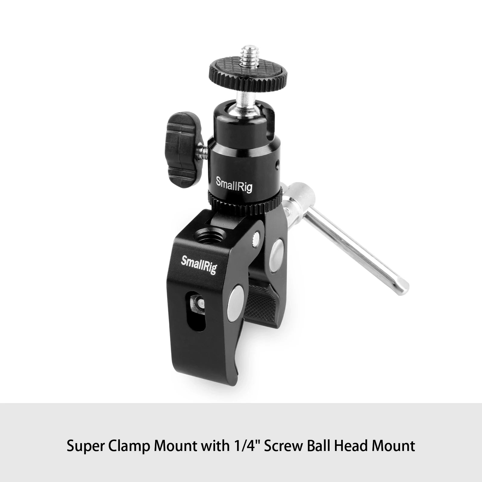 SmallRig DSLR Camera Super Clamp Holder w/ Ball Head Mount Hot Shoe Adapter For Gopro/Camera Light/Monitor Attachment 1124