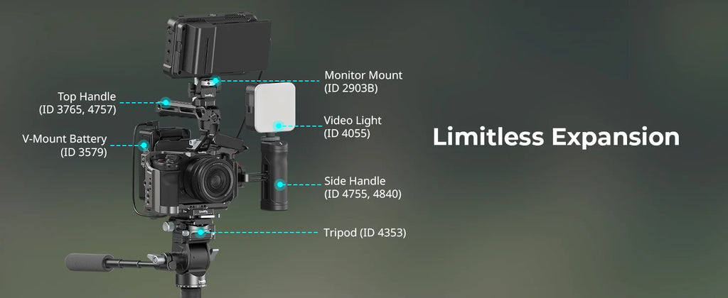 SmallRig A7C II / A7CR “HawkLock” Quick Release Cage Kit with Silicone Handle for Sony Alpha 7C II / 7CR 5198