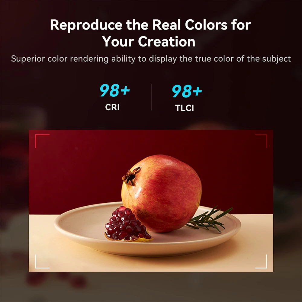 SmallRig RM120 Super Long-Battery-Life RGB Video Light Portable  All-in-One