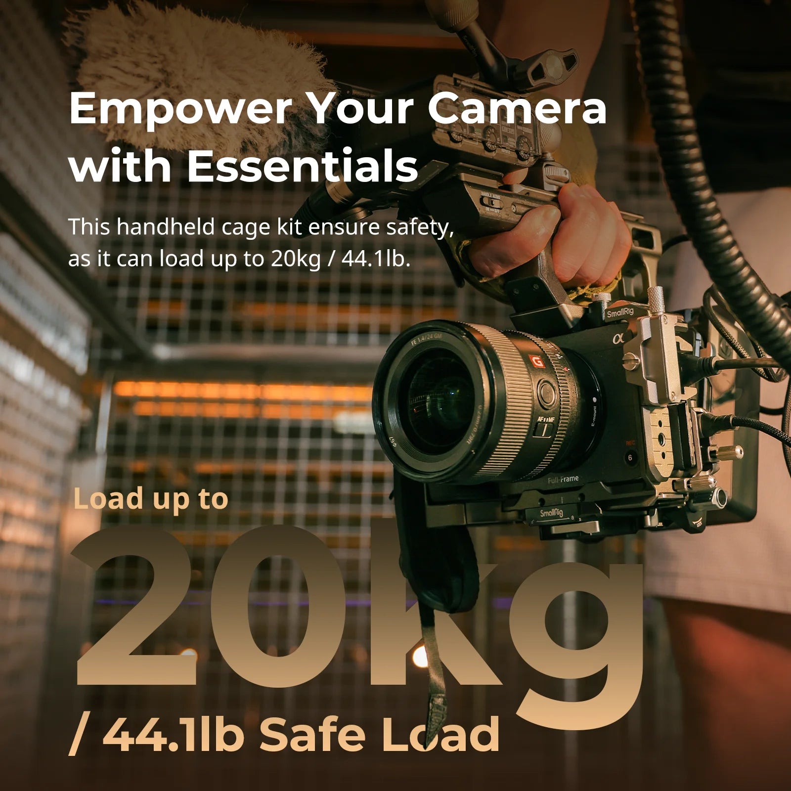 SmallRig FX3 / FX30 Advanced Cage Kit, HawkLock Quick Release Cage Kit for Sony FX3 / FX30 with Top Handle, Cable Clamp 4771