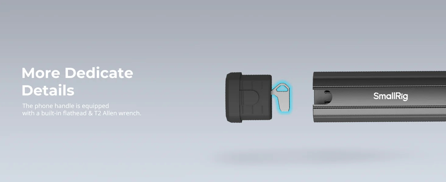 SmallRig Bilateral Quick Release Side Handle for Professional Mobile Video Shooting Infinite Rotation Phone Side Handle 4842