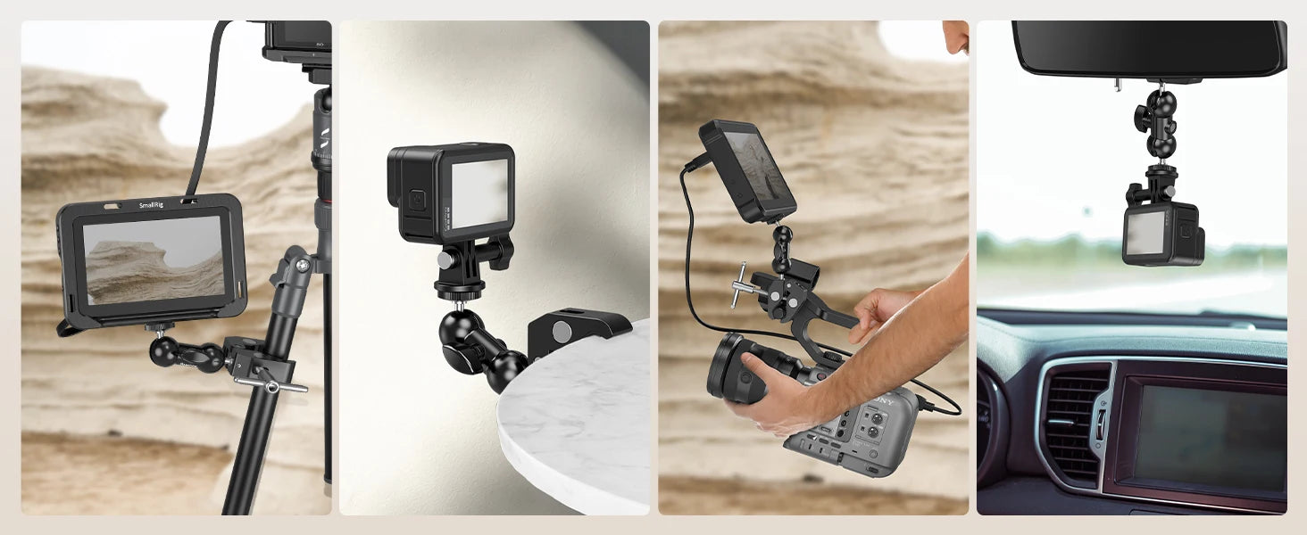 SmallRig Crab-Shaped Clamp Kit with Ballhead Magic Arm