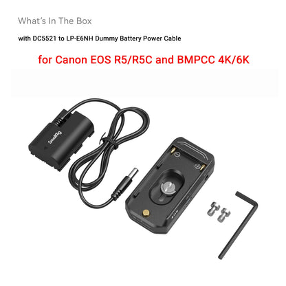 SmallRig NP-F Battery Advanced Adapter Mount Plate DC 7.4V 12V Dual Output USB-C Interface Bi-directional Input Output 36W 3168B