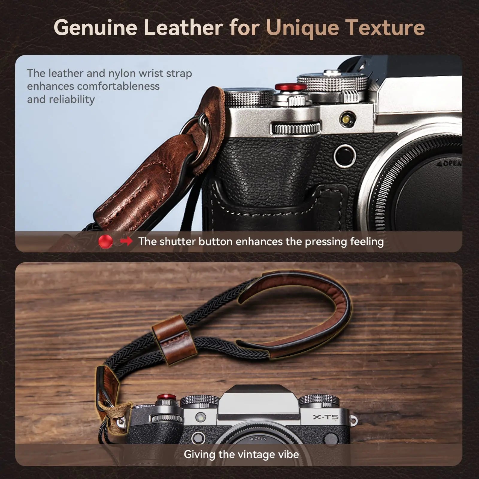 SmallRig Half Case / Wrist Strap Kit for FUJIFILM X-T5