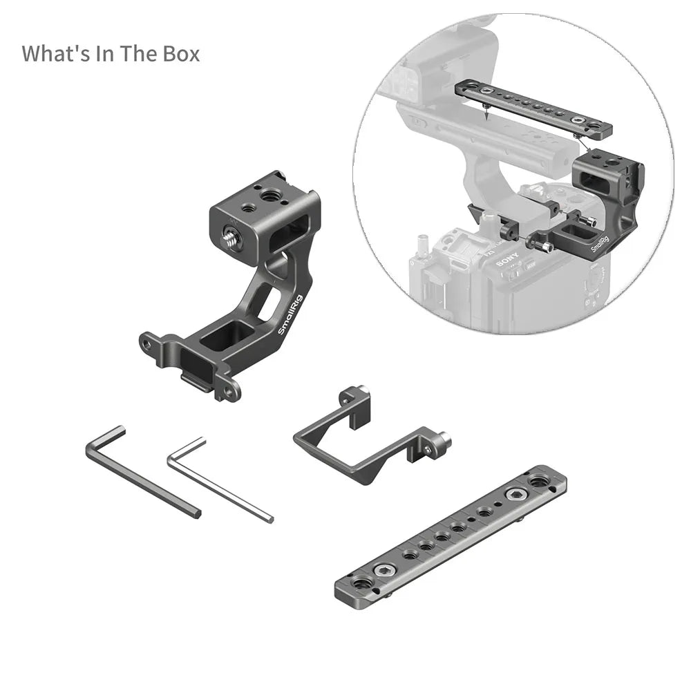 SmallRig FX3 / FX30 Advanced Cage Kit, HawkLock Quick Release Cage Kit for Sony FX3 / FX30 with Top Handle, Cable Clamp 4771