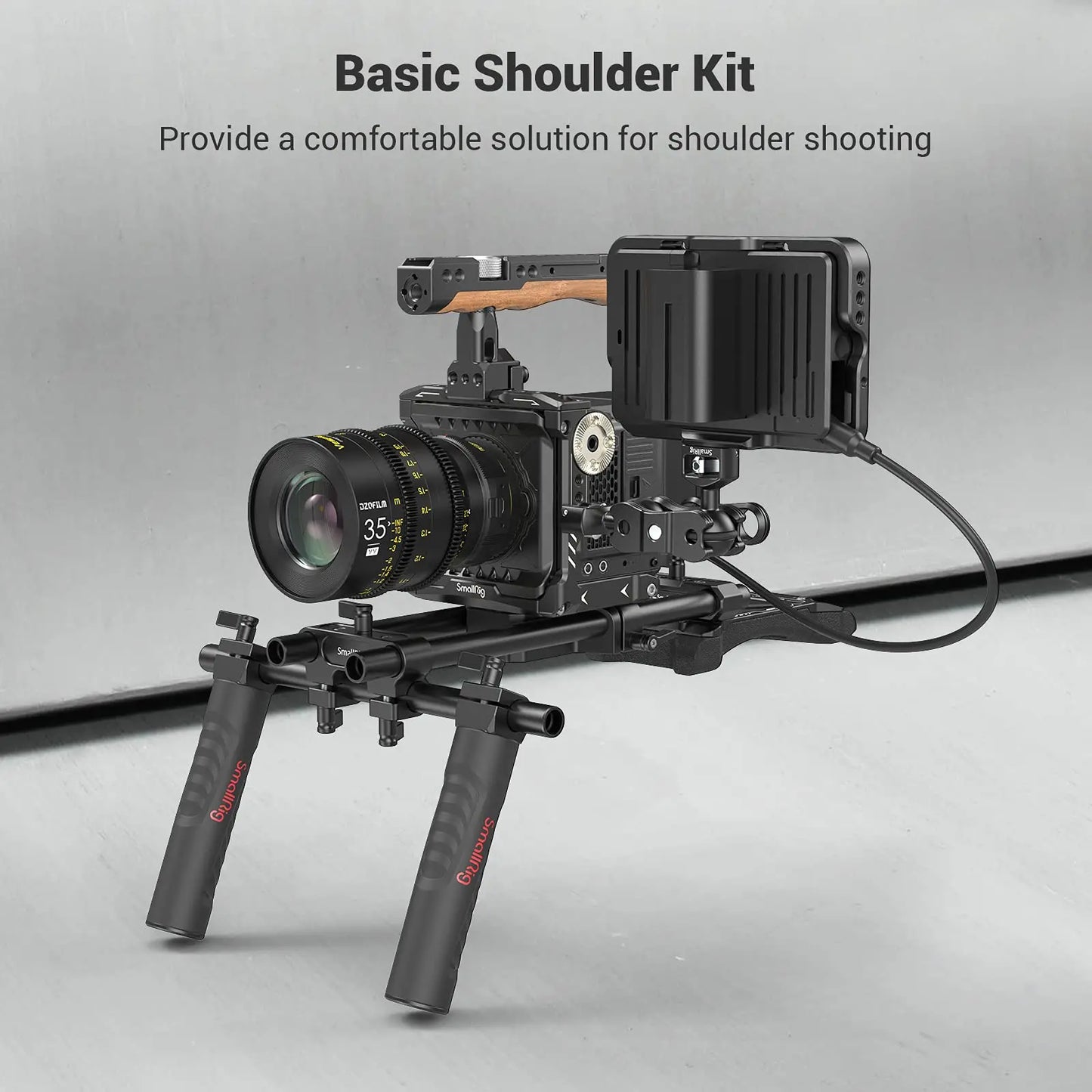 SmallRig Universal Basic Camera Shoulder Mount Kit , Mirrorless, and Small Camera Shoulder Rig - 2896C