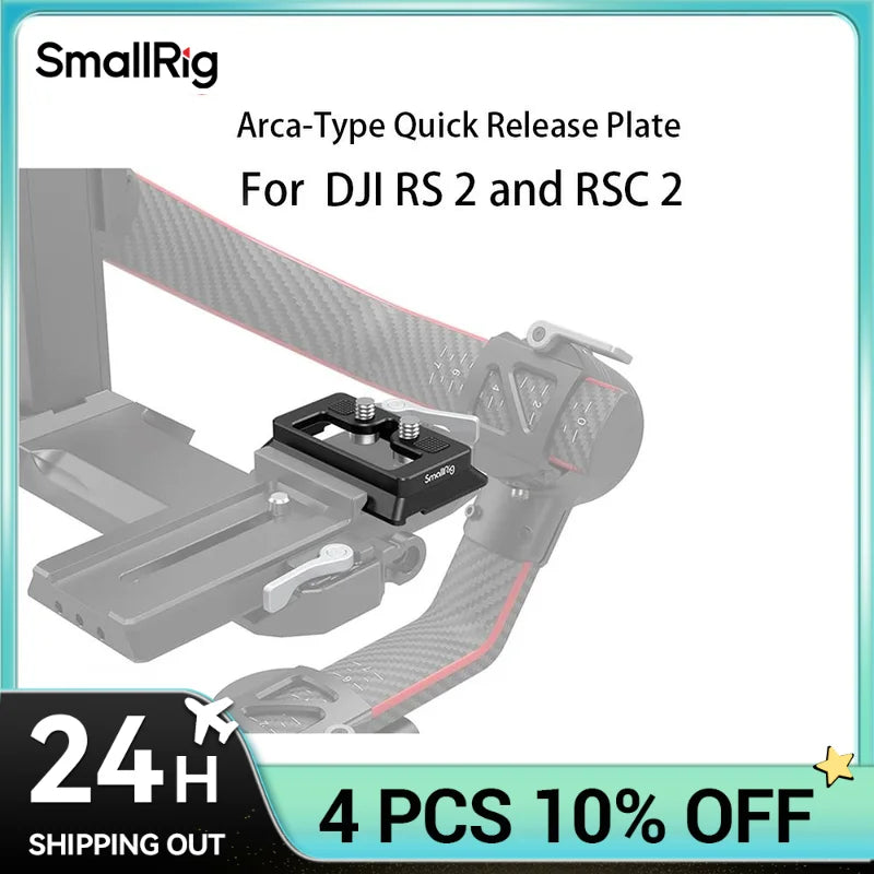 SmallRig Arca-Type Quick Release Plate for DJI RS 2 and RSC 2 Gimbal for DJI RS 4 Pro/ RS 4 / RS 3 / RS 3 Pro /RS 2 - 3154