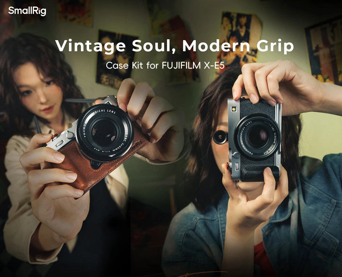 SmallRig Half Case Fujifilm X-E5 with Leather Strap