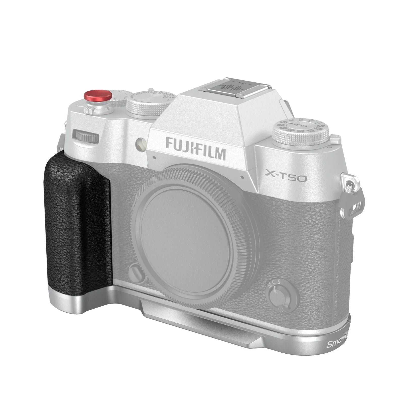 Empuñadura en forma de L de silicona SmallRig para FUJIFILM X-T50 3 colores Elija placa base de liberación rápida Arca-Swiss incorporada, con botón de obturador